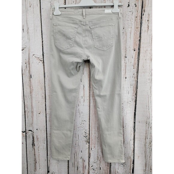 AG 31R Legging Ankle Skinny Jeans Denim Beige Stretch Mid Rise EUC - Picture 5 of 14